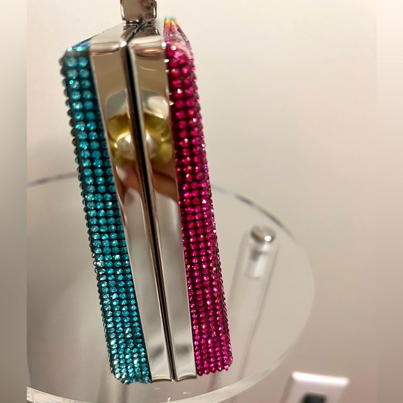 Rainbow Rhinestone Clutch - Picture 5 of 8